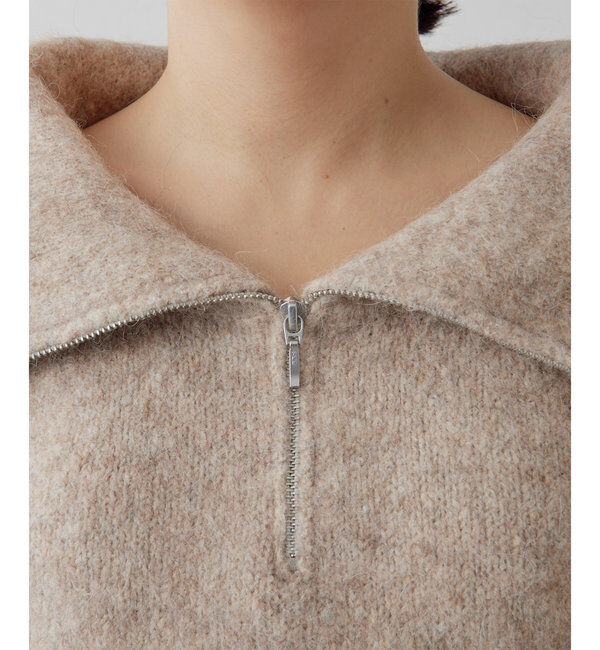 THE PAUSE「【THE PAUSE】ハーフジッププルオーバー」|ニット・セーター|