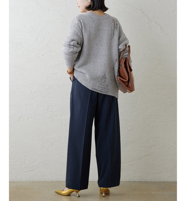  「ワイドタックパンツ」|チノ|