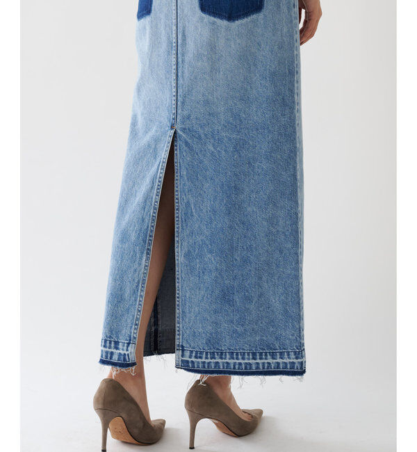  「ボタンデニムスカート」|スカート|