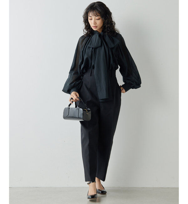  「センタープレステーパードパンツ」|チノ|