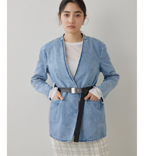  「DENIMノーカラージャケット」|その他|