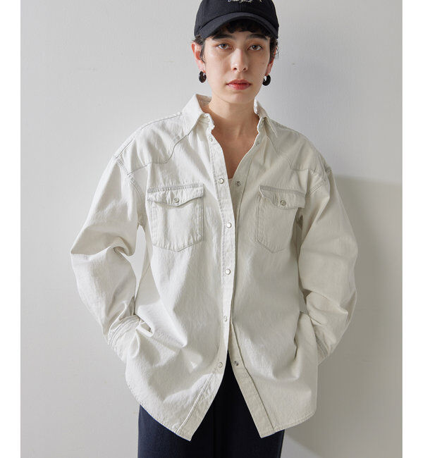 THE PAUSE「【THE PAUSE】ウエスタンデニムシャツ」|シャツ・ブラウス|