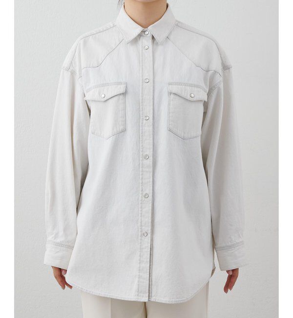 THE PAUSE「【THE PAUSE】ウエスタンデニムシャツ」|シャツ・ブラウス|