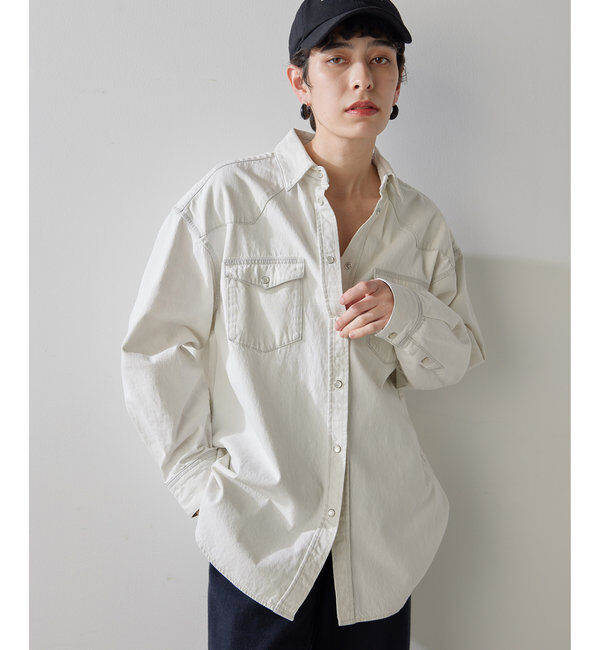 THE PAUSE「【THE PAUSE】ウエスタンデニムシャツ」|シャツ・ブラウス|