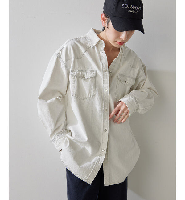 THE PAUSE「【THE PAUSE】ウエスタンデニムシャツ」|シャツ・ブラウス|