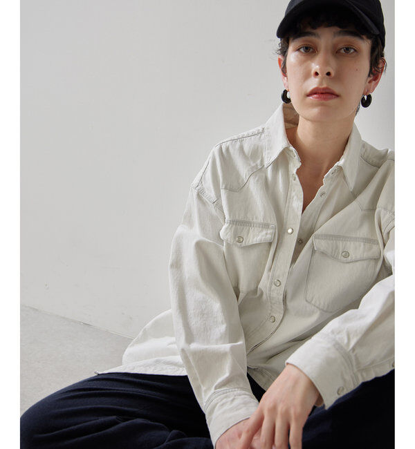 THE PAUSE「【THE PAUSE】ウエスタンデニムシャツ」|シャツ・ブラウス|