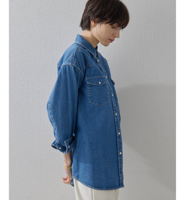 THE PAUSE「【THE PAUSE】ウエスタンデニムシャツ」|シャツ・ブラウス|