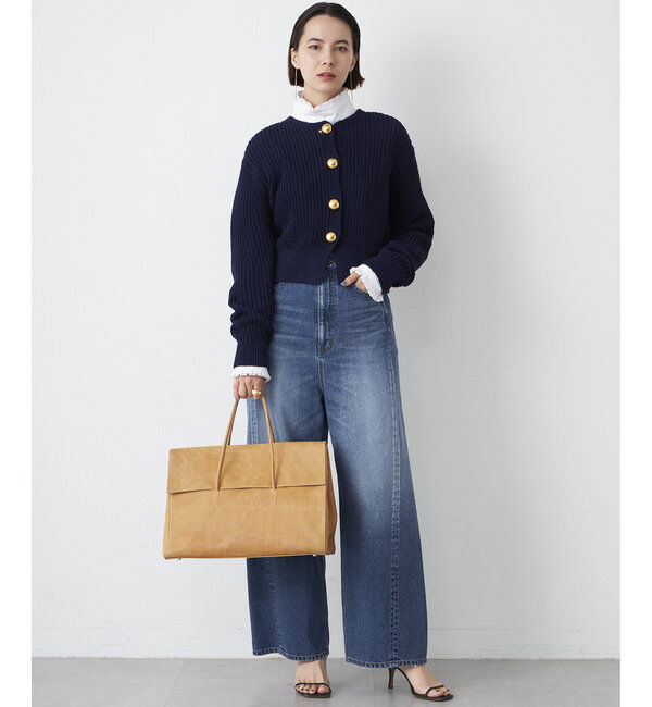  「【Drawing Numbers】ビッグ釦クルーネックカーディガン」|ニット・セーター|