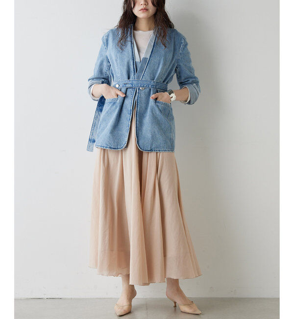  「シルクローンギャザースカート」|スカート|