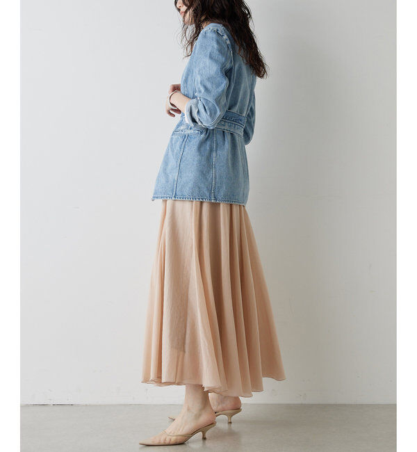  「シルクローンギャザースカート」|スカート|