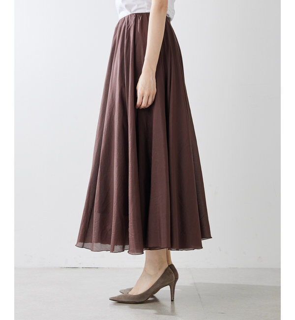  「シルクローンギャザースカート」|スカート|