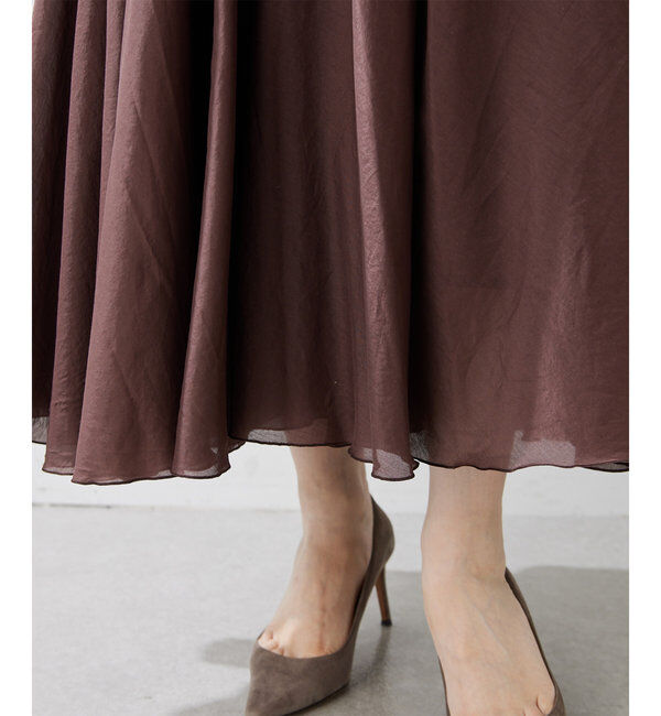  「シルクローンギャザースカート」|スカート|