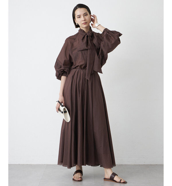  「シルクローンギャザースカート」|スカート|