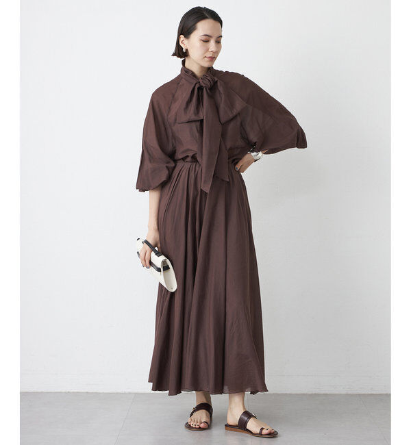  「シルクローンギャザースカート」|スカート|