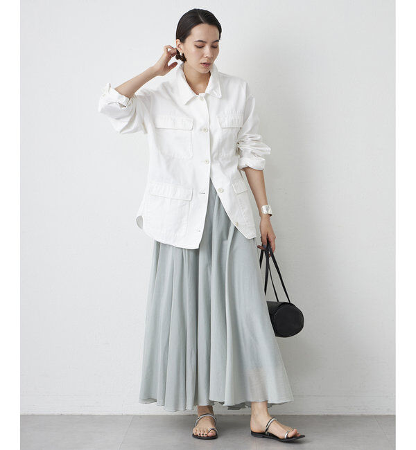  「シルクローンギャザースカート」|スカート|