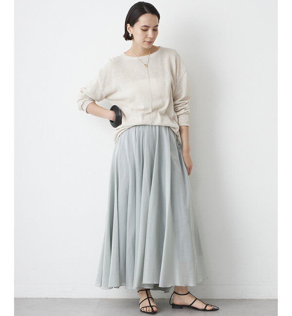  「シルクローンギャザースカート」|スカート|