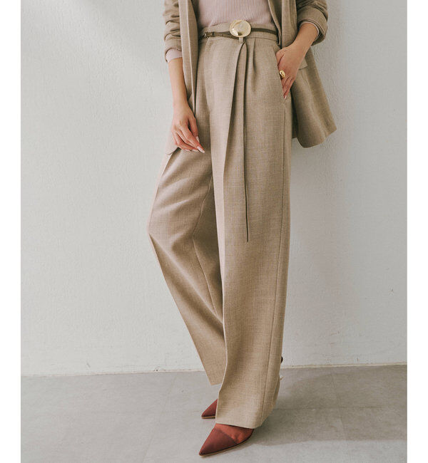  「ジュートライクタックパンツ」|チノ|