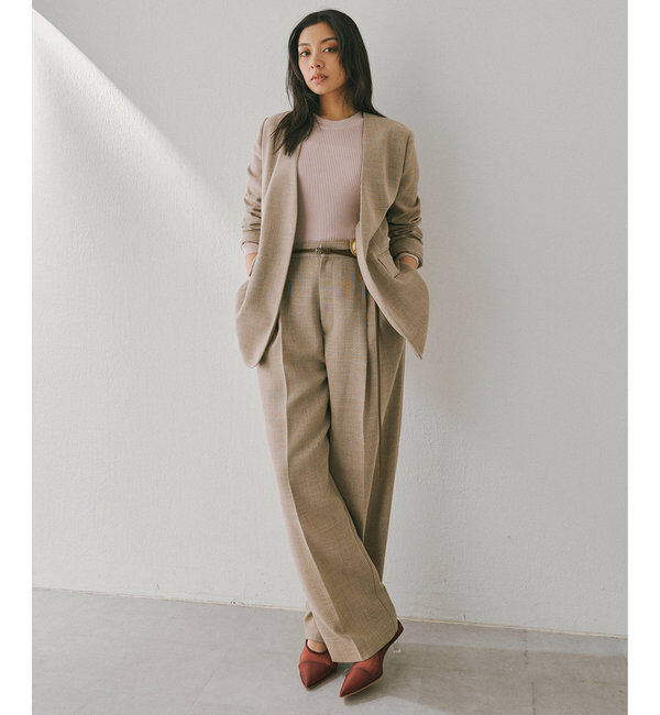  「ジュートライクタックパンツ」|チノ|