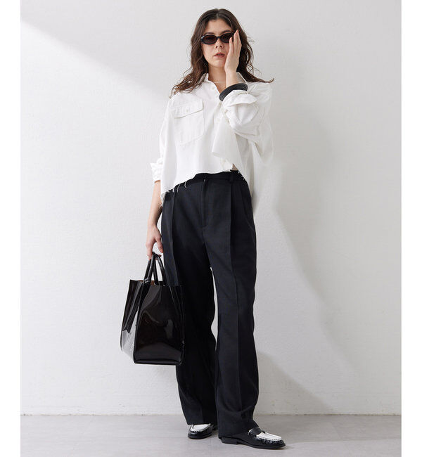  「ジュートライクタックパンツ」|チノ|