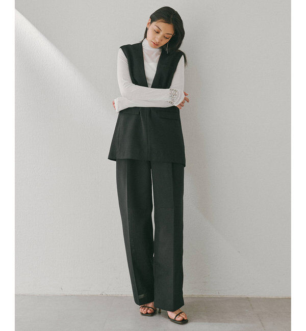  「ジュートライクタックパンツ」|チノ|