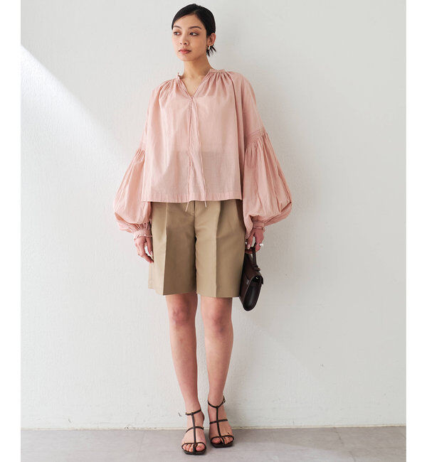  「ローンギャザーブラウス」|シャツ・ブラウス|