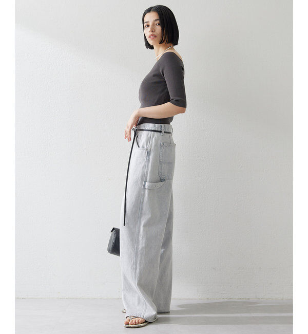 THE PAUSE「【THE PAUSE】オフショルハーフスリーブプルオーバー」|ニット・セーター|