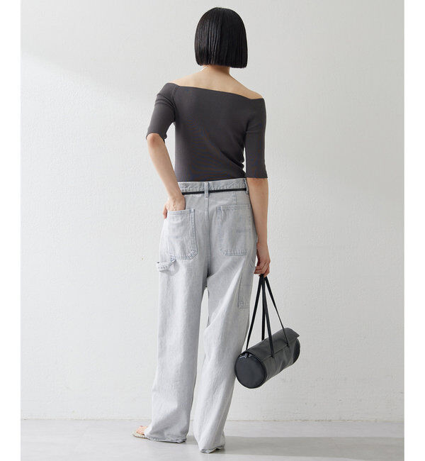 THE PAUSE「【THE PAUSE】オフショルハーフスリーブプルオーバー」|ニット・セーター|