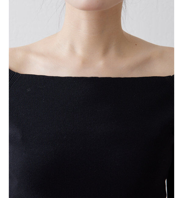 THE PAUSE「【THE PAUSE】オフショルハーフスリーブプルオーバー」|ニット・セーター|