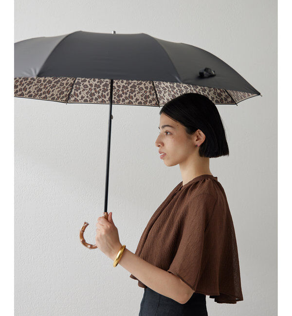  「【晴雨兼用】レオパード楽折り傘」|その他|