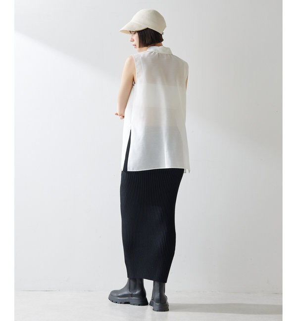  「シアーノースリーブシャツ」|シャツ・ブラウス|