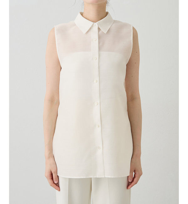  「シアーノースリーブシャツ」|シャツ・ブラウス|