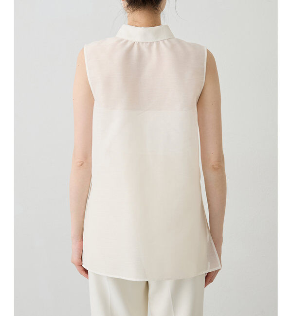  「シアーノースリーブシャツ」|シャツ・ブラウス|