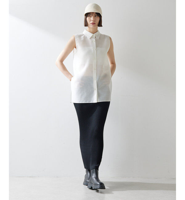  「シアーノースリーブシャツ」|シャツ・ブラウス|