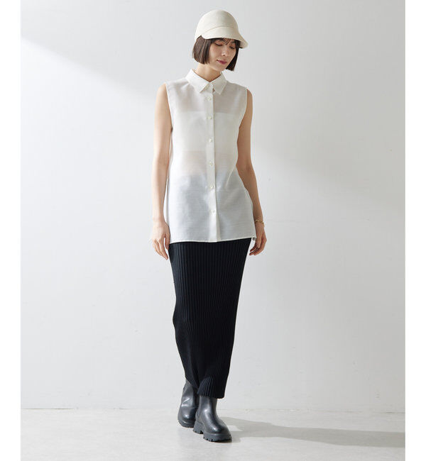  「シアーノースリーブシャツ」|シャツ・ブラウス|