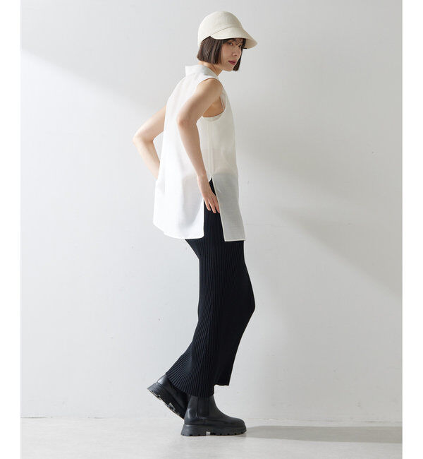  「シアーノースリーブシャツ」|シャツ・ブラウス|