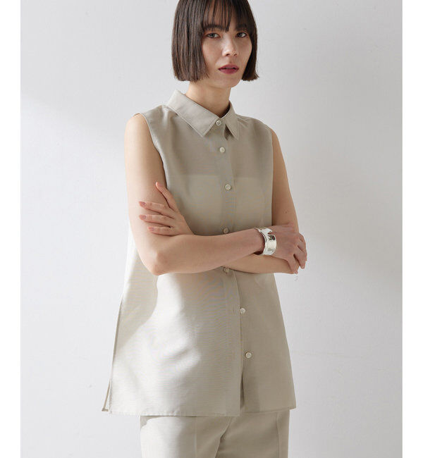  「シアーノースリーブシャツ」|シャツ・ブラウス|