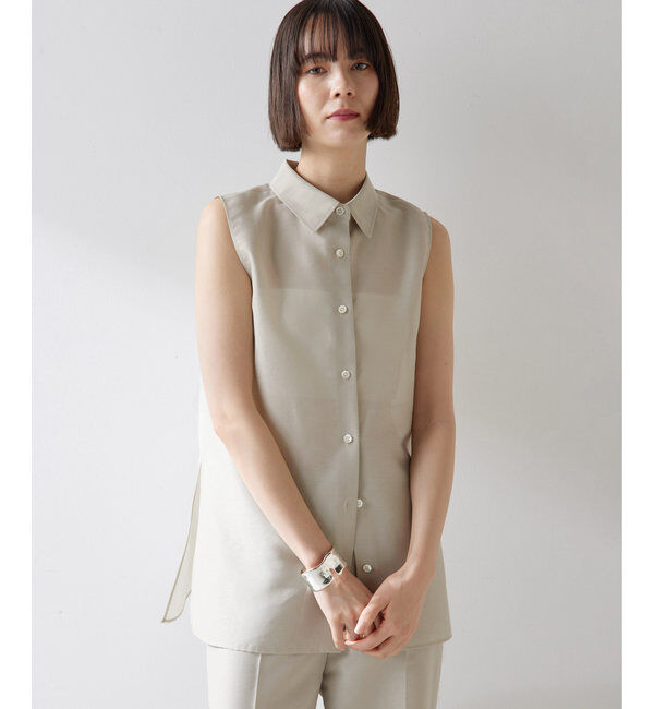  「シアーノースリーブシャツ」|シャツ・ブラウス|