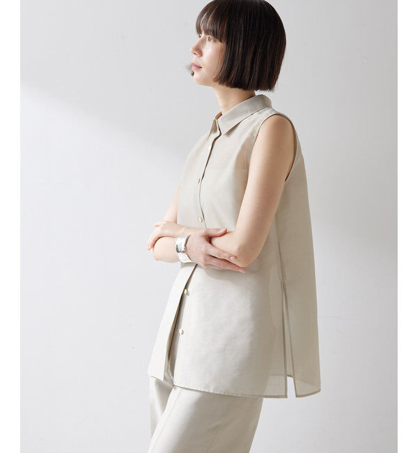  「シアーノースリーブシャツ」|シャツ・ブラウス|