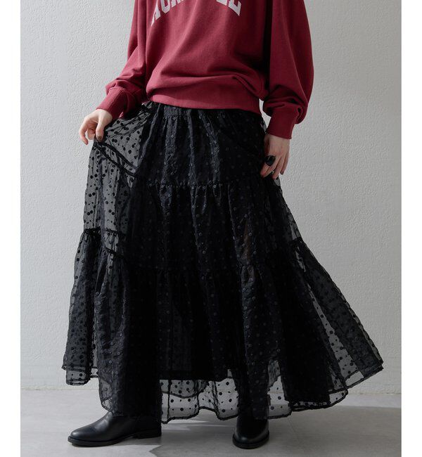  「ドットシアースカート」|スカート|