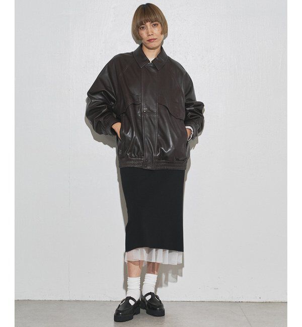 GEMINI「【GEMINI】ニットレイヤードスカート」|スカート|