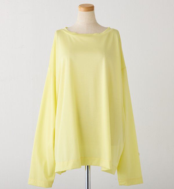  「【CEPIE./セピエ】シルキーオーバーロンＴ」|Tシャツ・カットソー|イエロー