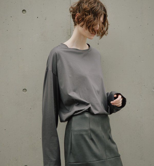  「【CEPIE./セピエ】シルキーオーバーロンＴ」|Tシャツ・カットソー|