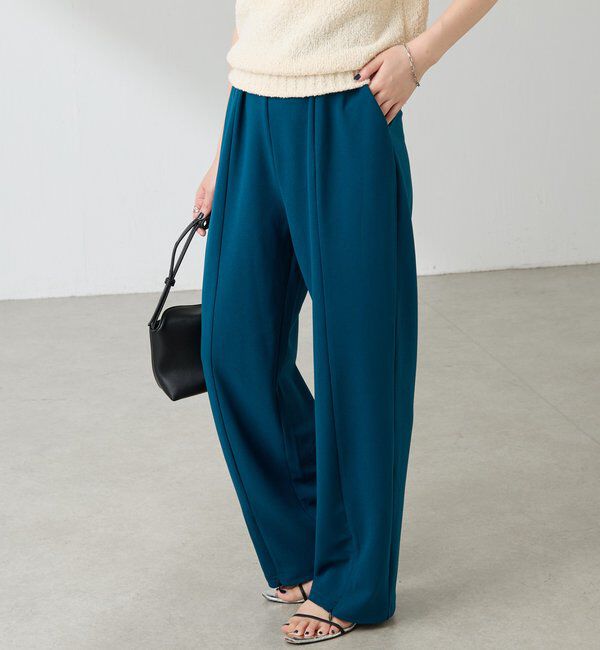  「フロントジップカットジョーゼットパンツ」|チノ|