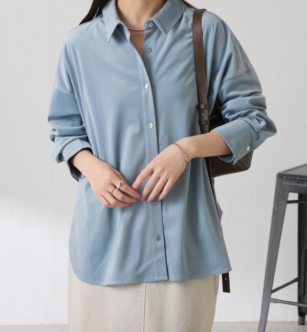  「メタルボタンコーデュロイシャツ」|シャツ・ブラウス|