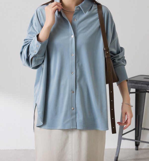  「メタルボタンコーデュロイシャツ」|シャツ・ブラウス|