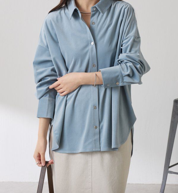  「メタルボタンコーデュロイシャツ」|シャツ・ブラウス|