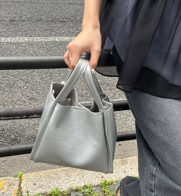  「【ベストセラーアイテム】ミニショルダー付ソフトレザー調ミニバッグ」|トートバッグ|