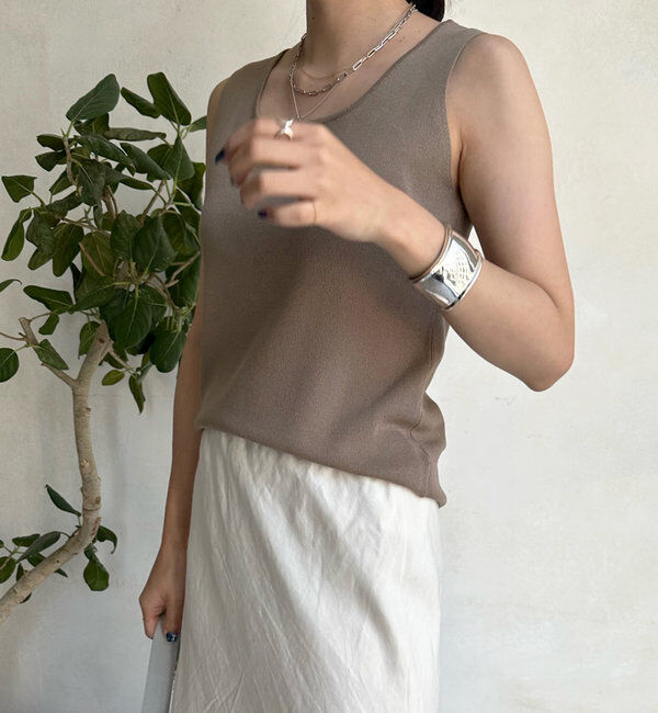  「スクエアニットタンク」|ニット・セーター|