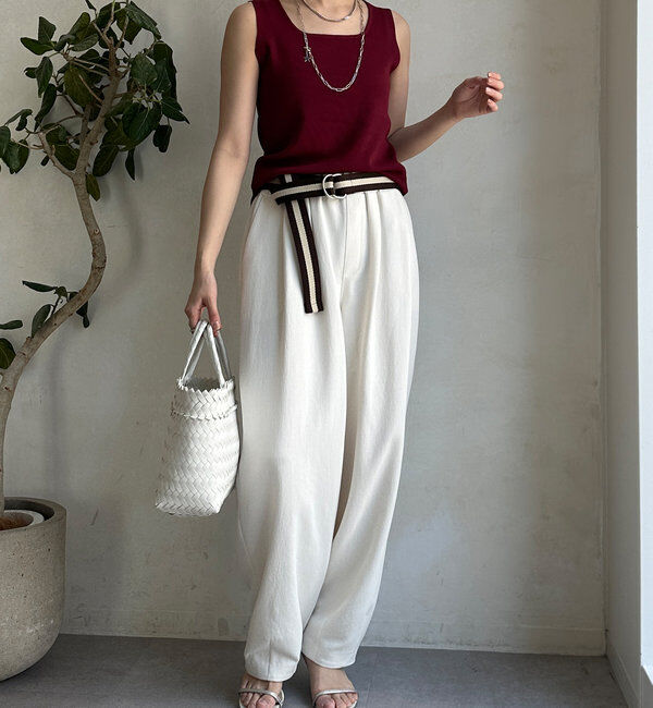  「スクエアニットタンク」|ニット・セーター|