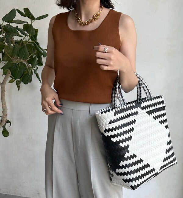  「スクエアニットタンク」|ニット・セーター|